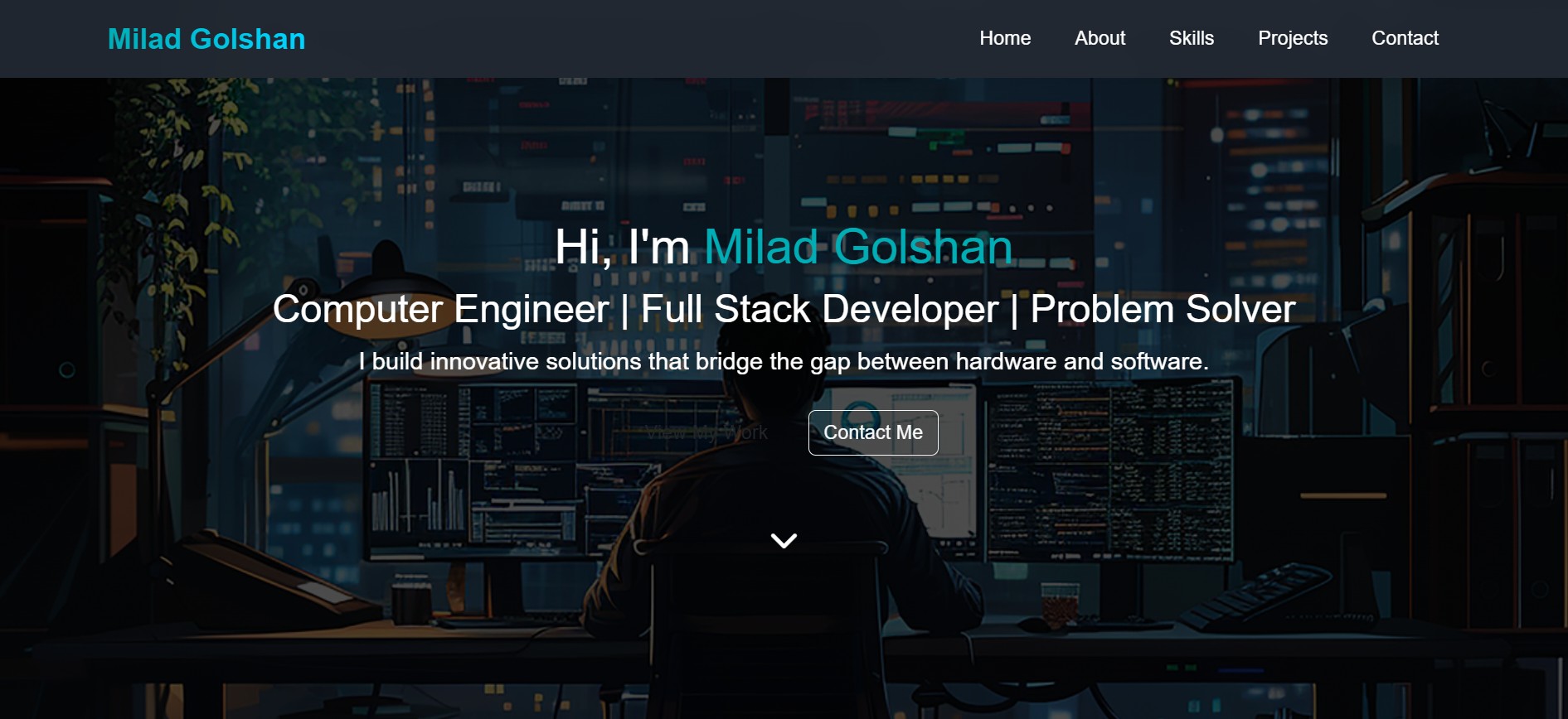 🧑‍💻 Milad Golshan Portfolio – Made with Passion